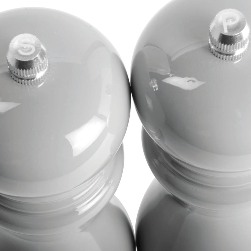 Grey wooden salt and pepper mill set.
Grey Salt & Pepper Mill Set - Jo And Co Grey Salt & Pepper Mill Set