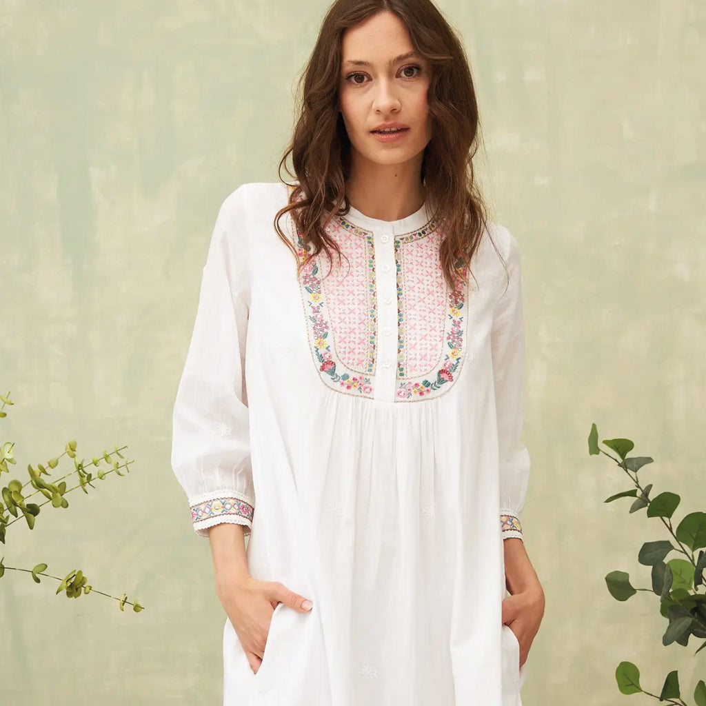 Hazel Embroidered Dress - Jo And Co Chicosoleil Hazel Embroidered Dress - Chicosoleil