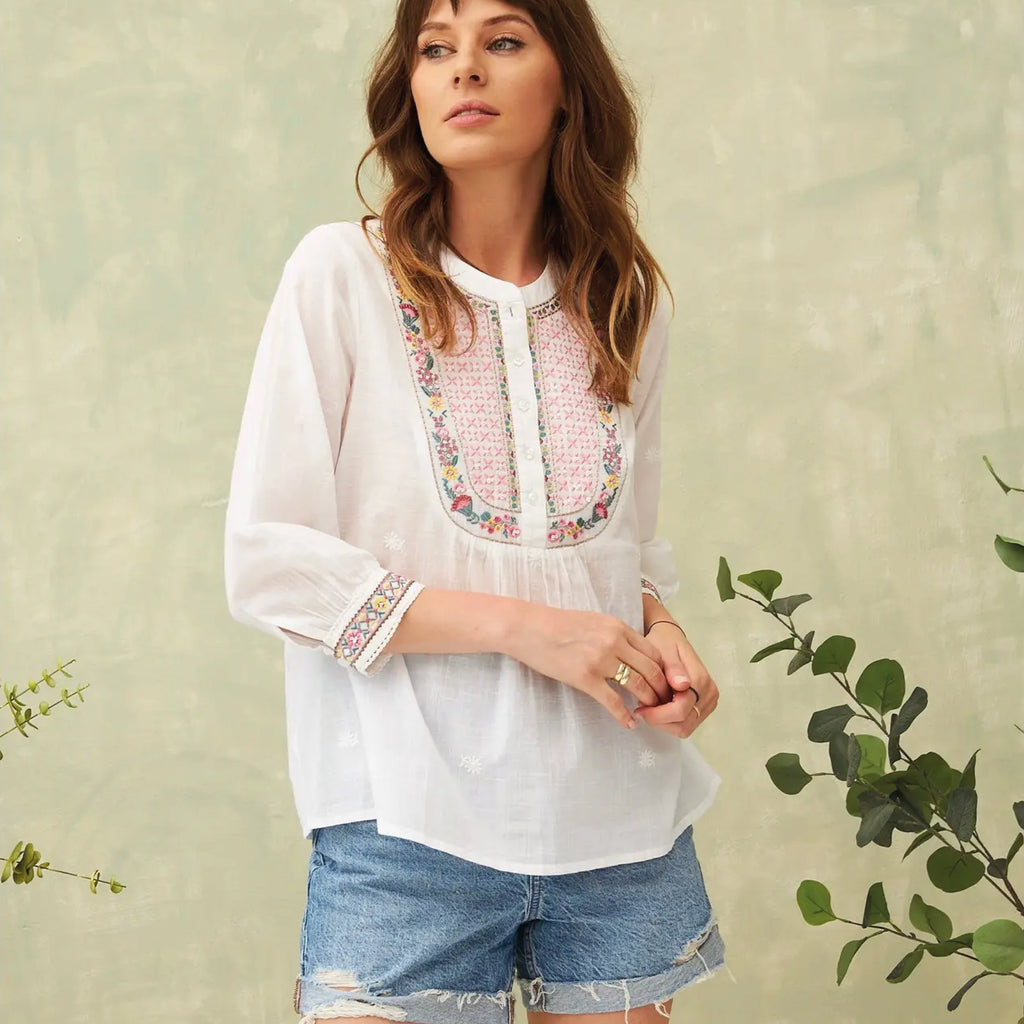 Hazel Embroidered Top - Jo And Co Chicosoleil Hazel Embroidered Top - Chicosoleil