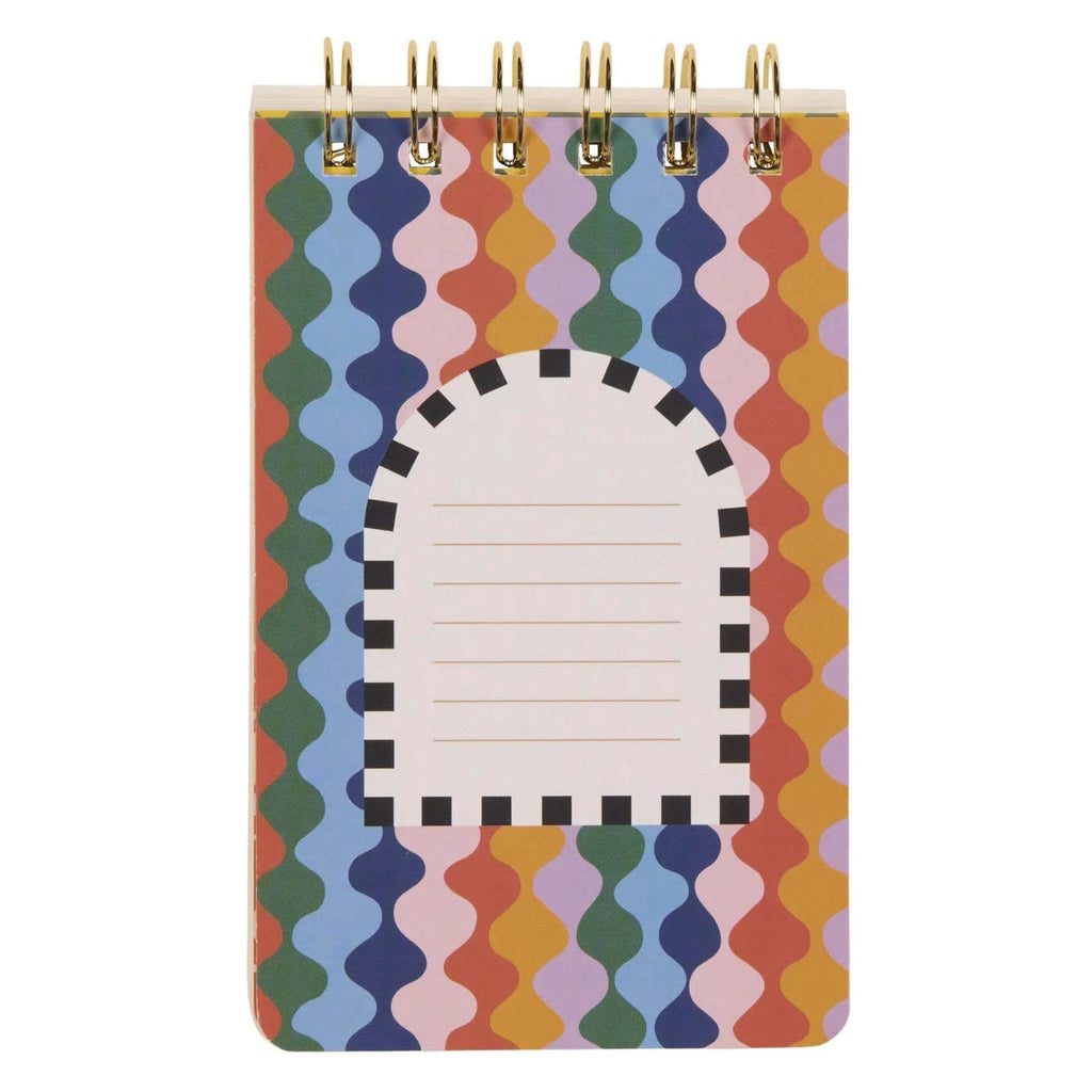 Notebook with heart pattern on a pink background.
Hearts A Dopo Twin Wire Notepad - Jo And Co Hearts A Dopo Twin Wire Notepad - Designworks Ink