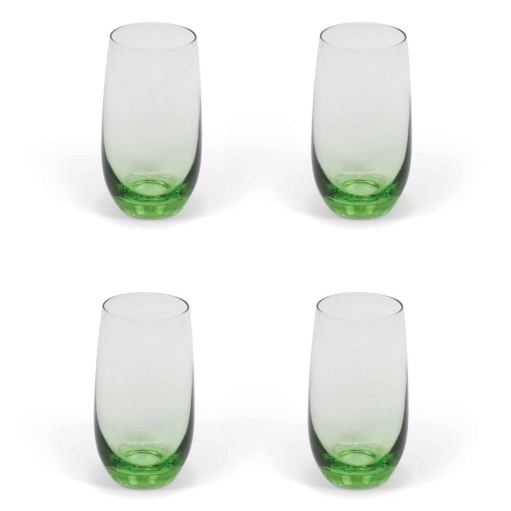 Highball Green Chilmark Glass - Jo And Co Garden Trading Highball Green Chilmark Glass - Garden Trading