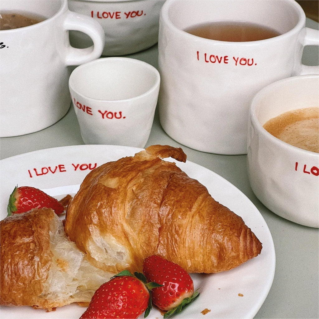 I Love You Breakfast Plate - Jo And Co Anna + Nina I Love You Breakfast Plate - Anna + Nina