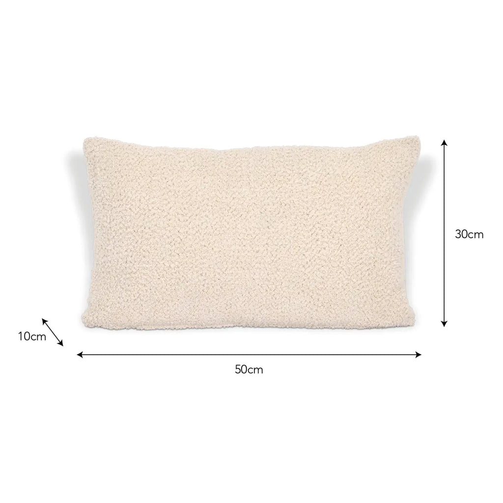 Ivory boucle rectangular cushion.
Ivory Sudeley Boucle Rectangular Cushion - Jo And Co Ivory Sudeley Boucle Rectangular Cushion