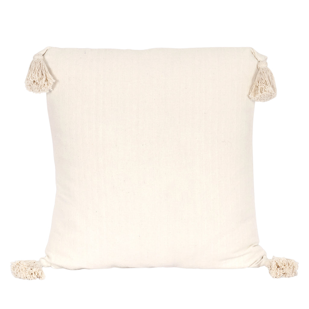 Ivory linen cotton cushion with corner tassels.
Ivory Woodford Cushion - Jo And Co Ivory Woodford Cushion