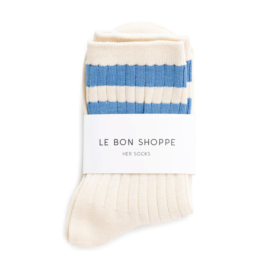 Jo And Co Le Bon Shoppe Blue Her Varsity Socks