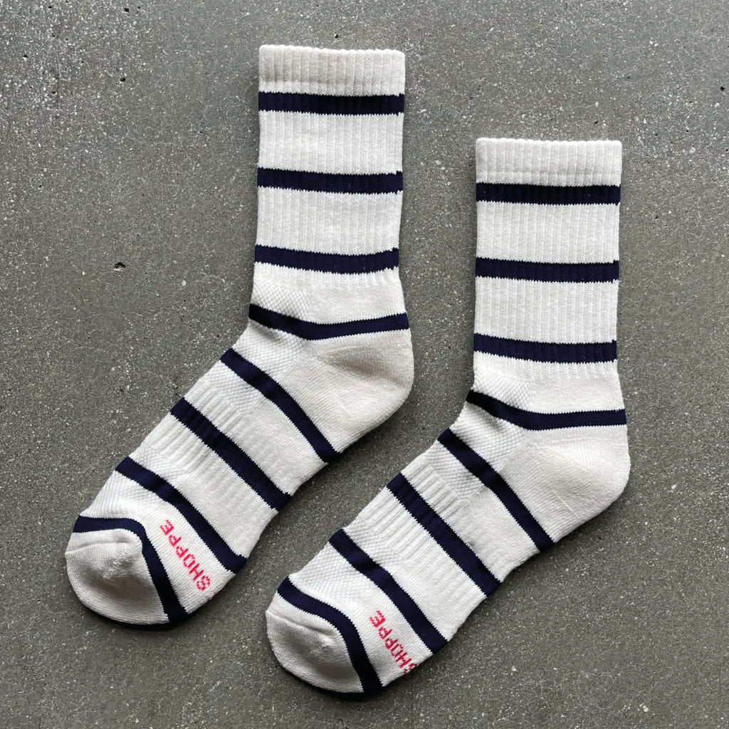 Jo And Co Le Bon Shoppe Sailor Striped Boyfriend Socks