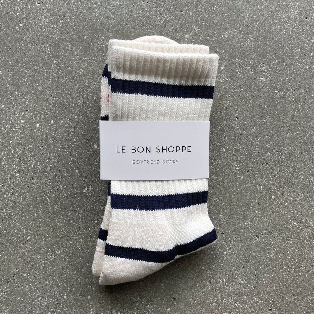 Jo And Co Le Bon Shoppe Sailor Striped Boyfriend Socks