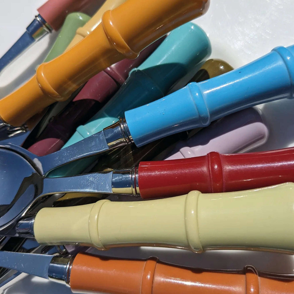 Lacquered Bamboo Handle Teaspoon - Jo And Co Lacquered Bamboo Handle Teaspoon