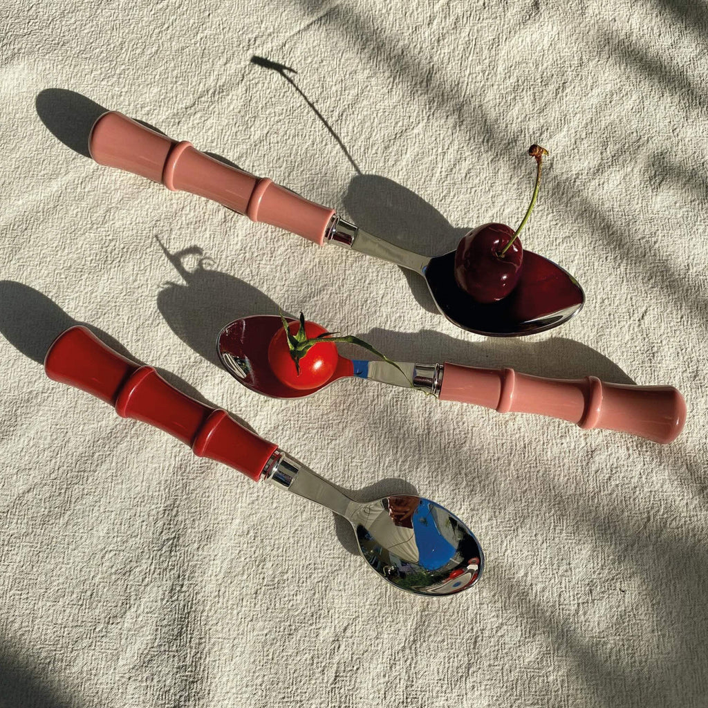 Lacquered Bamboo Handle Teaspoon - Jo And Co Lacquered Bamboo Handle Teaspoon