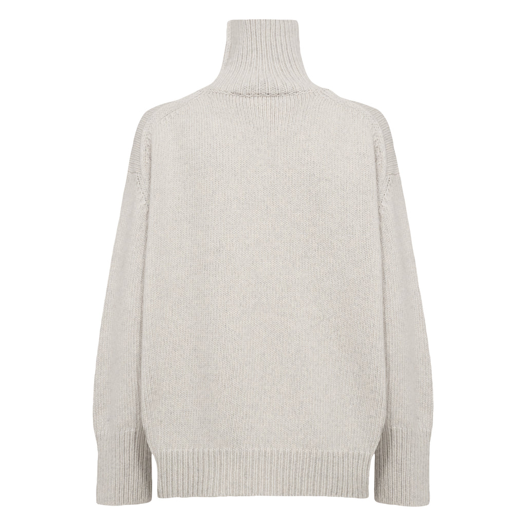 Leveté Room Rock Grey Turtleneck Perle Knit - Jo And Co Leveté Room Rock Grey Turtleneck Perle Knit - Leveté Room