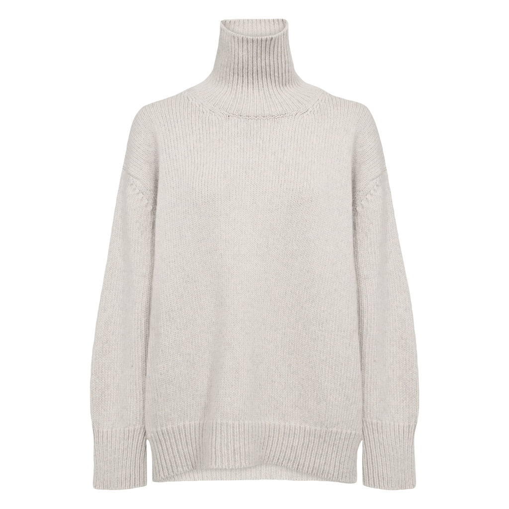 Leveté Room Rock Grey Turtleneck Perle Knit - Jo And Co Leveté Room Rock Grey Turtleneck Perle Knit - Leveté Room