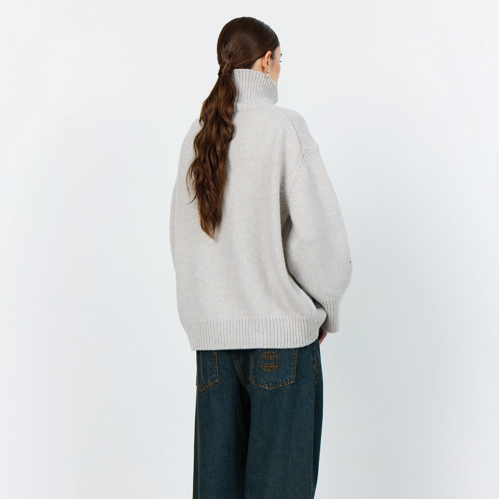 Leveté Room Rock Grey Turtleneck Perle Knit - Jo And Co Leveté Room Rock Grey Turtleneck Perle Knit - Leveté Room