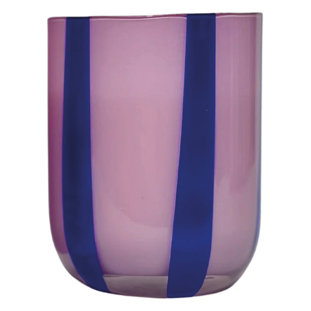 Lilac & Navy Atina Striped Tumbler - Jo And Co Lilac & Navy Atina Striped Tumbler