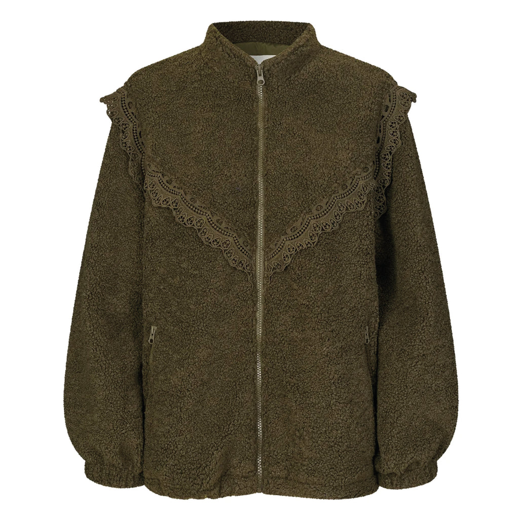 Lollys Laundry Dark Green Fal Jacket - Jo And Co Lollys Laundry Dark Green Fal Jacket - Lollys Laundry