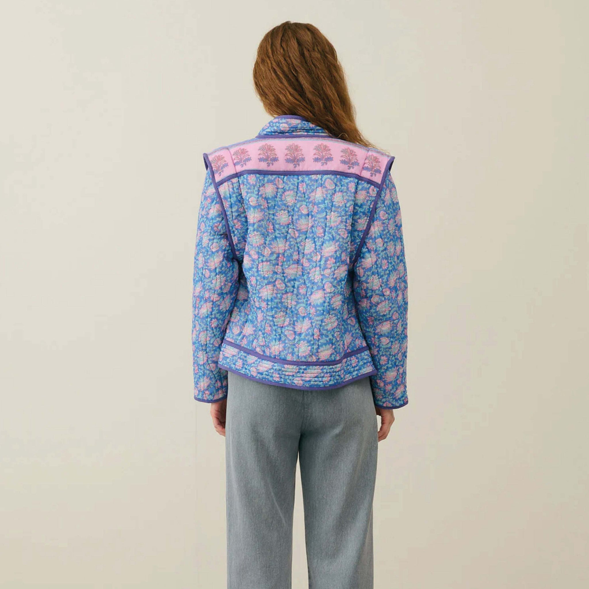 Louise Misha Blue Capri Cove Nelina Jacket - Lightweight Organic