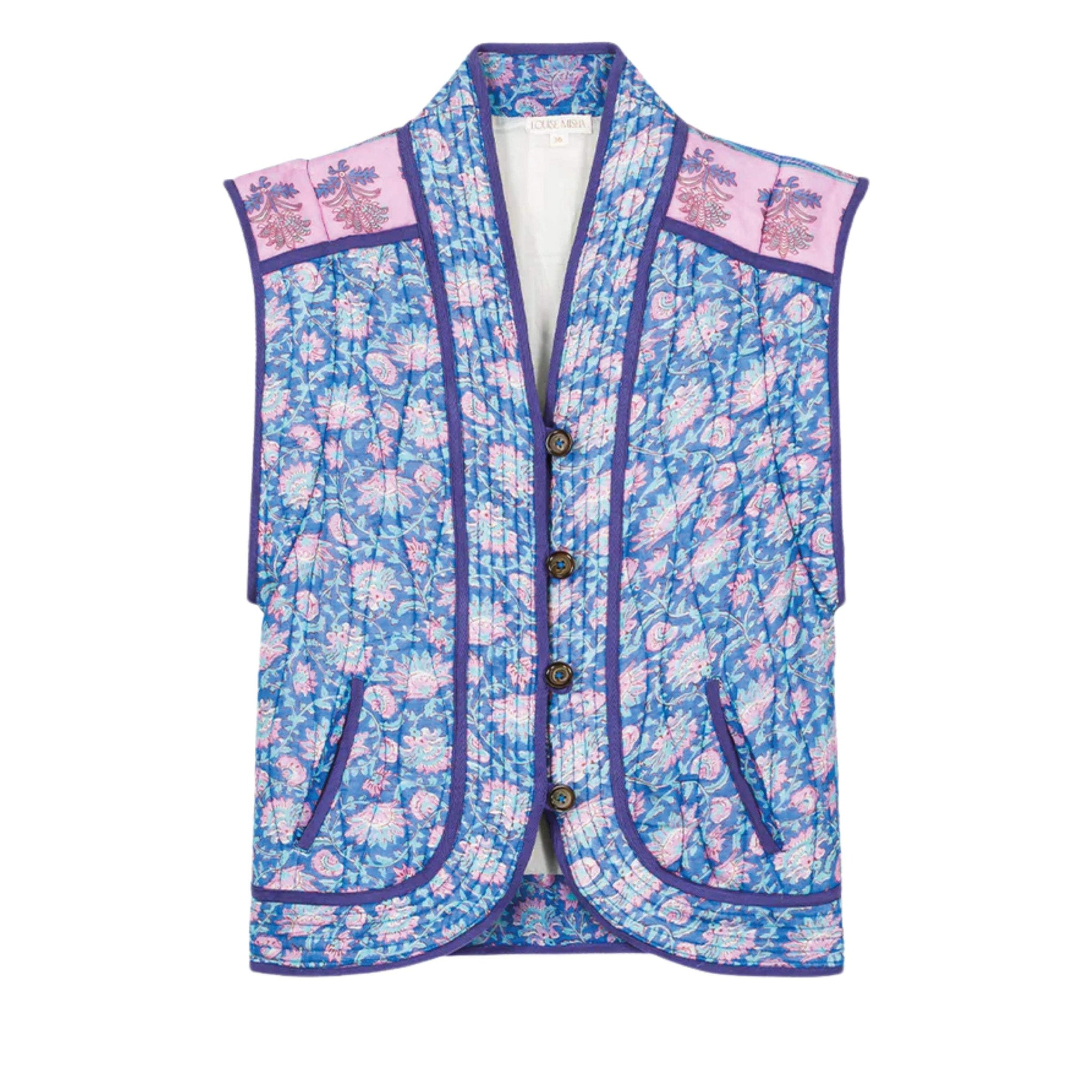 Louise Misha Blue Capri Cove Nelina Jacket - Lightweight Organic