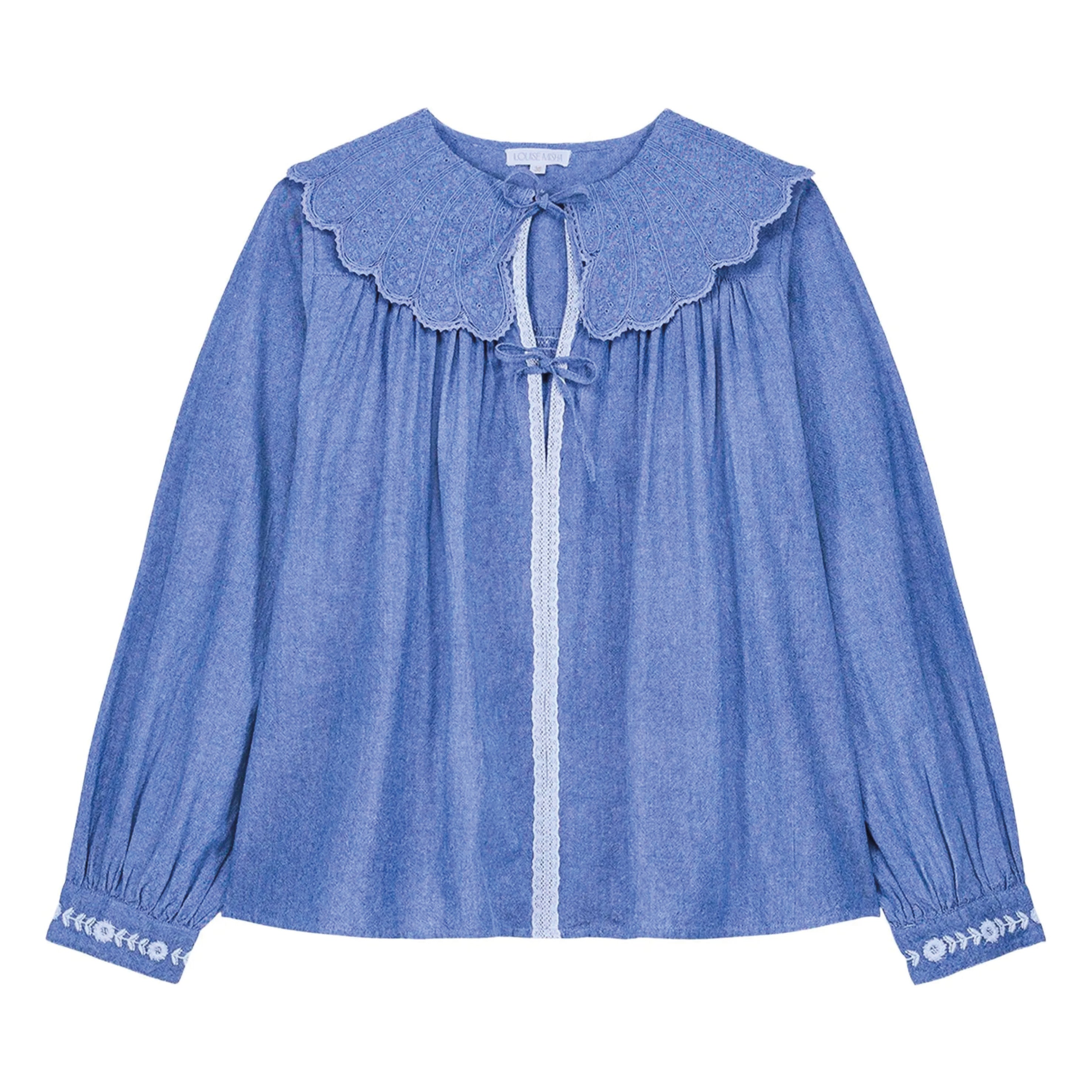 Louise Misha Blue Chambray Hyacia Blouse – Jo Co Home