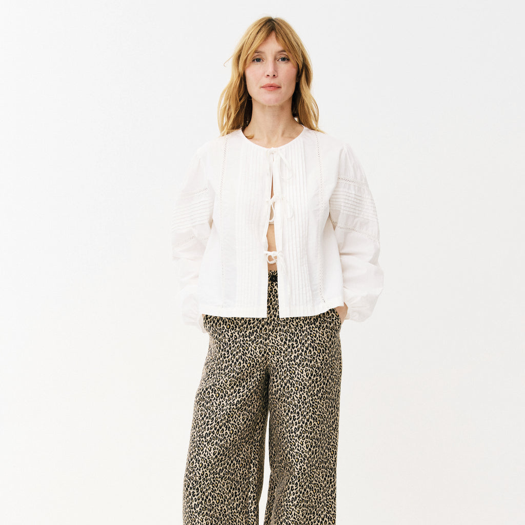Maison Anana White Elisia Blouse - Jo And Co Maison Anana White Elisia Blouse - Maison Anana
