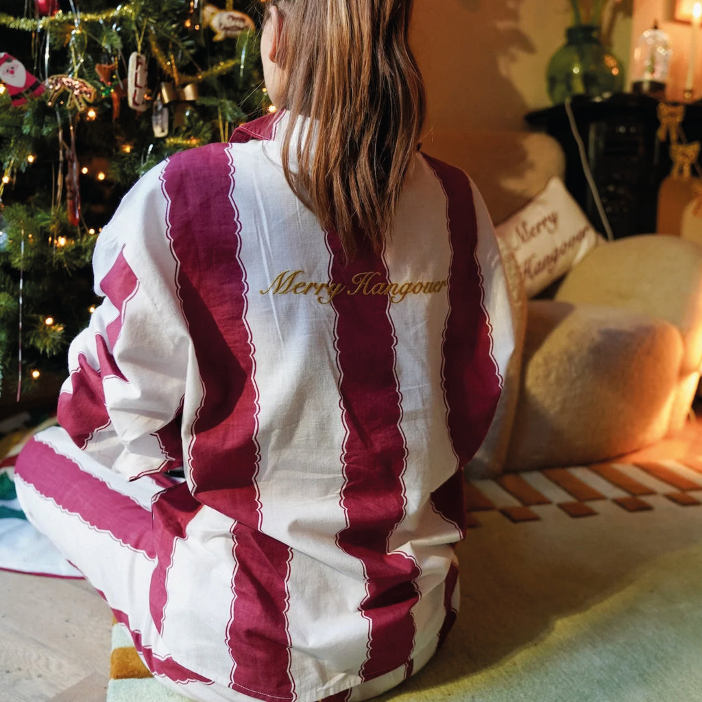 Merry Hangover Stripey Pyjamas - Jo And Co Merry Hangover Stripey Pyjamas - Anna + Nina