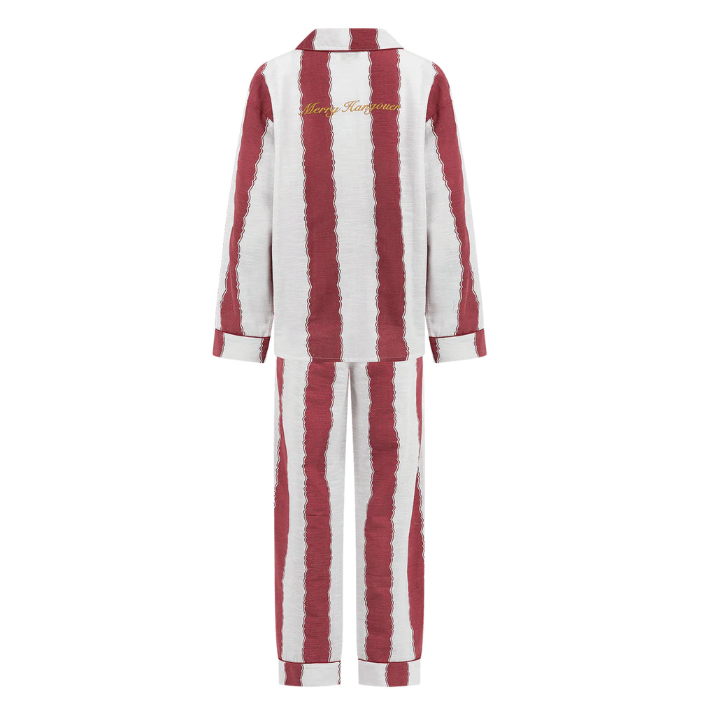 Merry Hangover Stripey Pyjamas - Jo And Co Merry Hangover Stripey Pyjamas - Anna + Nina