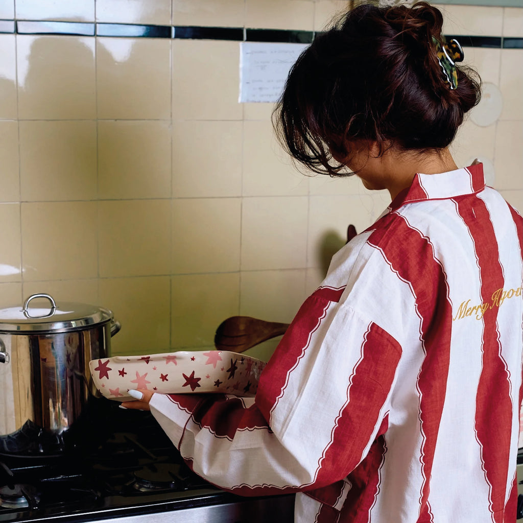 Merry Hangover Stripey Pyjamas - Jo And Co Merry Hangover Stripey Pyjamas - Anna + Nina