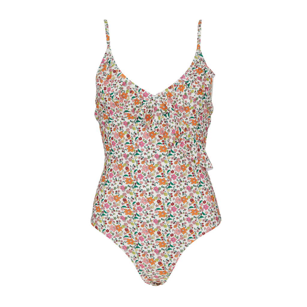 Jo And Co Beck Sondergaard Multicoloured Anemona Bly Frill Swimsuit