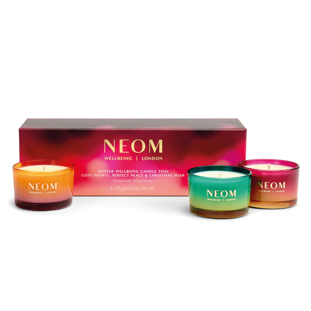 NEOM Winter Wellbeing Candle Trio - Jo And Co NEOM Winter Wellbeing Candle Trio - NEOM