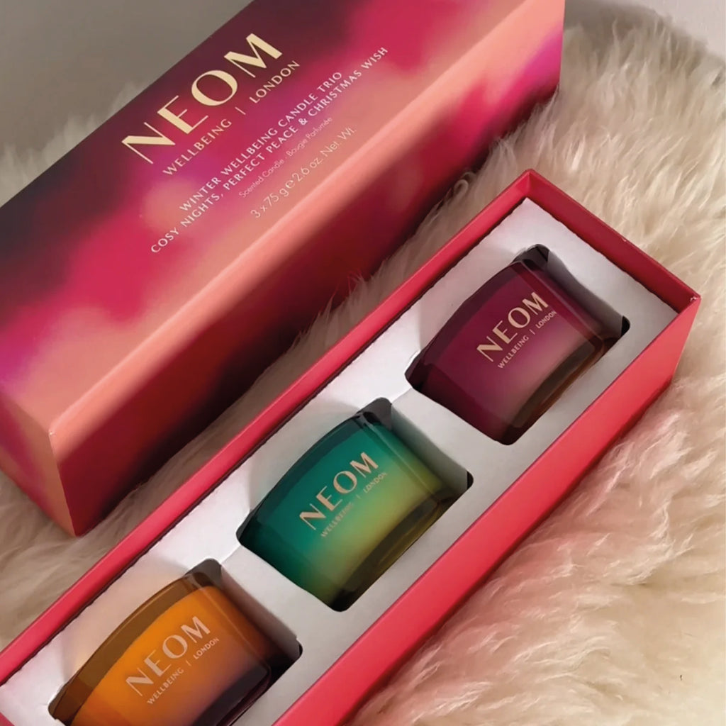 NEOM Winter Wellbeing Candle Trio - Jo And Co NEOM Winter Wellbeing Candle Trio - NEOM