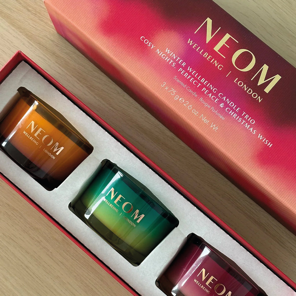 NEOM Winter Wellbeing Candle Trio - Jo And Co NEOM Winter Wellbeing Candle Trio - NEOM