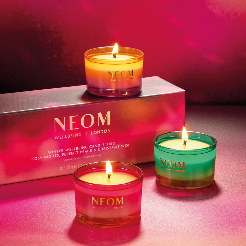 NEOM Winter Wellbeing Candle Trio - Jo And Co NEOM Winter Wellbeing Candle Trio - NEOM