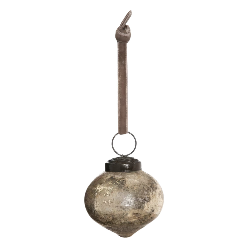 Oakfield Mini Drop Antique Truffle Bauble - Jo And Co Oakfield Mini Drop Antique Truffle Bauble