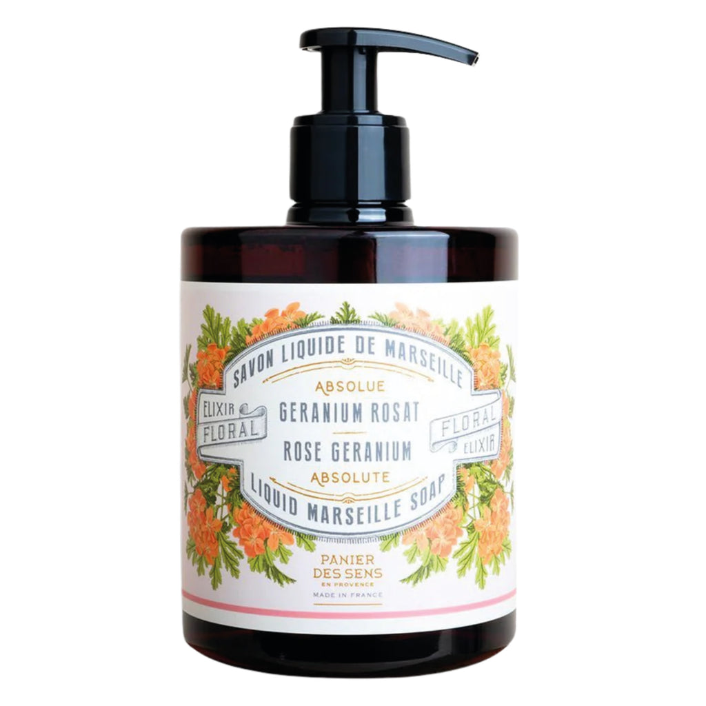 Panier Des Sens Rose Geranium Liquid Marseille Soap 500ml - Jo And Co Panier Des Sens Rose Geranium Liquid Marseille Soap 500ml- Panier Des Sens