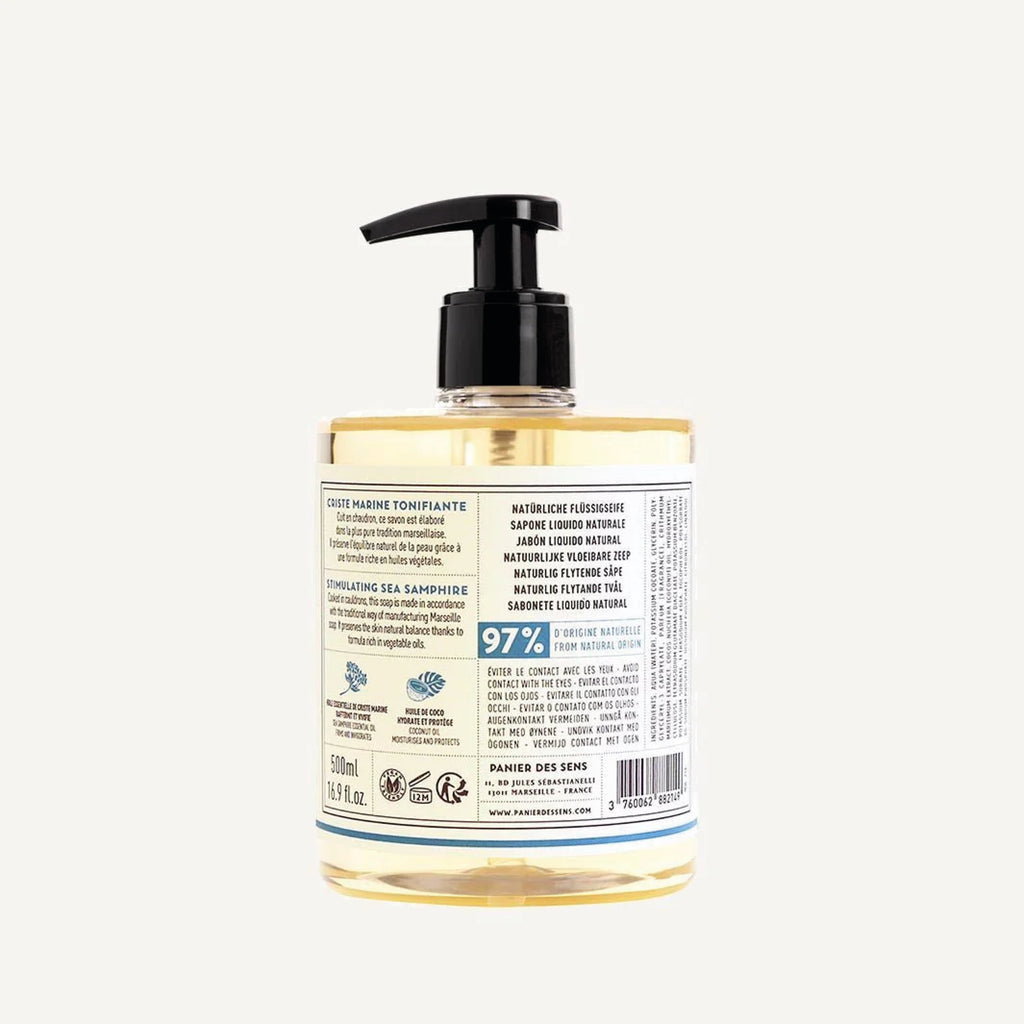 Panier Des Sens Sea Samphire Marseille Liquid Soap 500ml - Jo And Co Panier Des Sens Sea Samphire Marseille Liquid Soap 500ml - Panier Des Sens