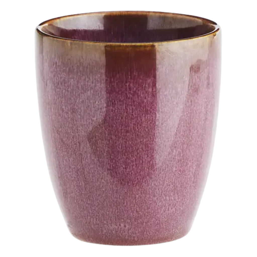 Plum purple ceramic cup with a rustic gradient effect.
Plum Stoneware Cup - Jo And Co Plum Stoneware Cup