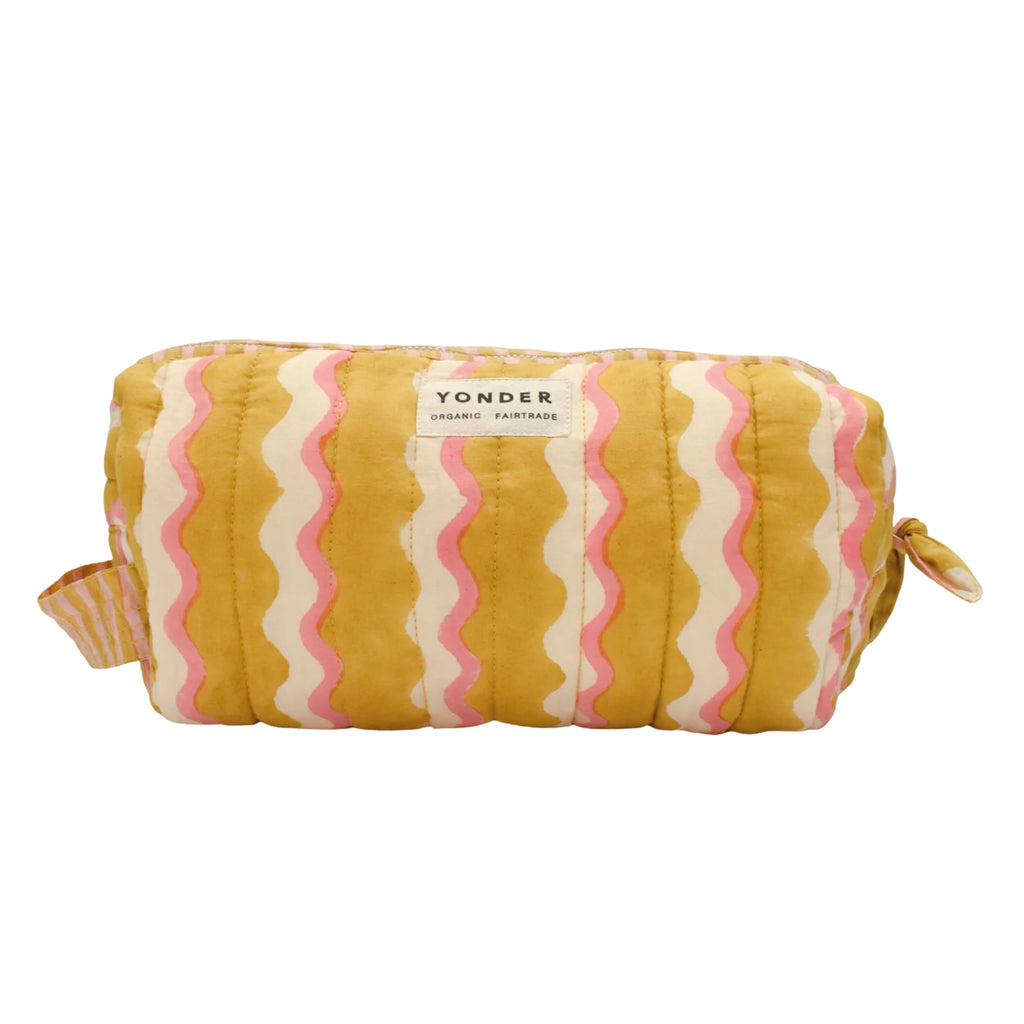 Quilted Wiggle Honey Wash Bag - Jo And Co Quilted Wiggle Honey Wash Bag - YONDER