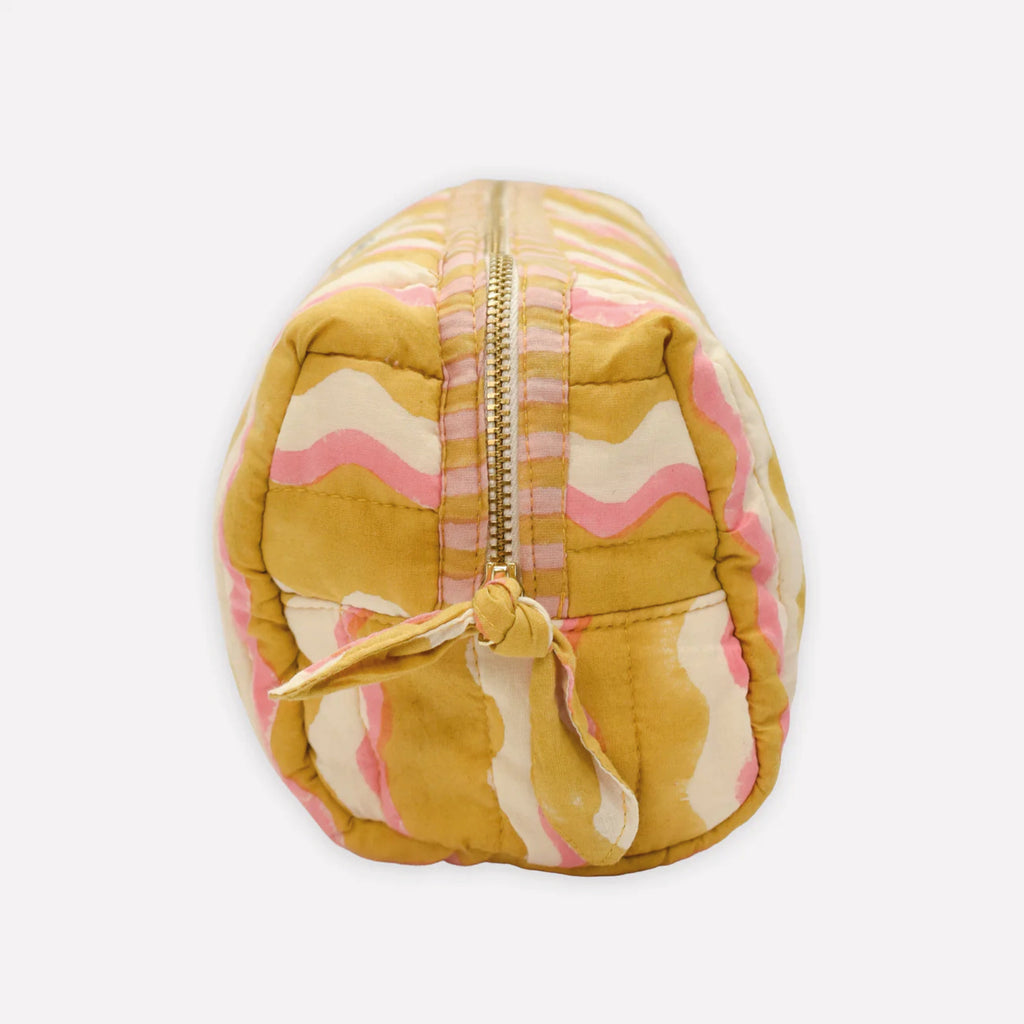 Quilted Wiggle Honey Wash Bag - Jo And Co Quilted Wiggle Honey Wash Bag - YONDER