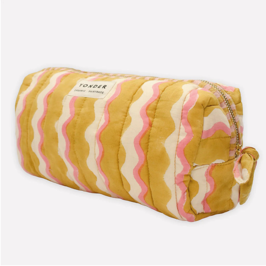 Quilted Wiggle Honey Wash Bag - Jo And Co Quilted Wiggle Honey Wash Bag - YONDER