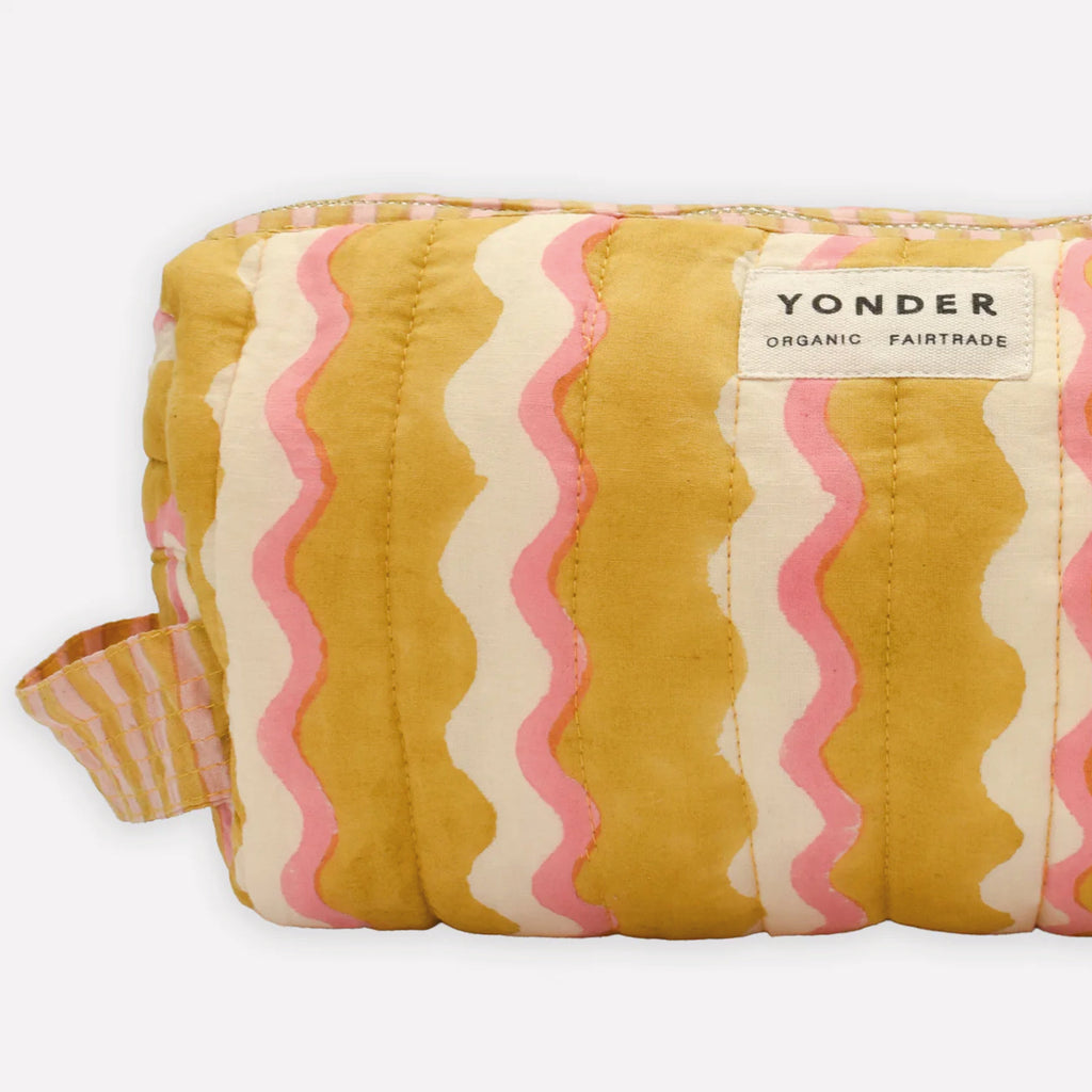 Quilted Wiggle Honey Wash Bag - Jo And Co Quilted Wiggle Honey Wash Bag - YONDER