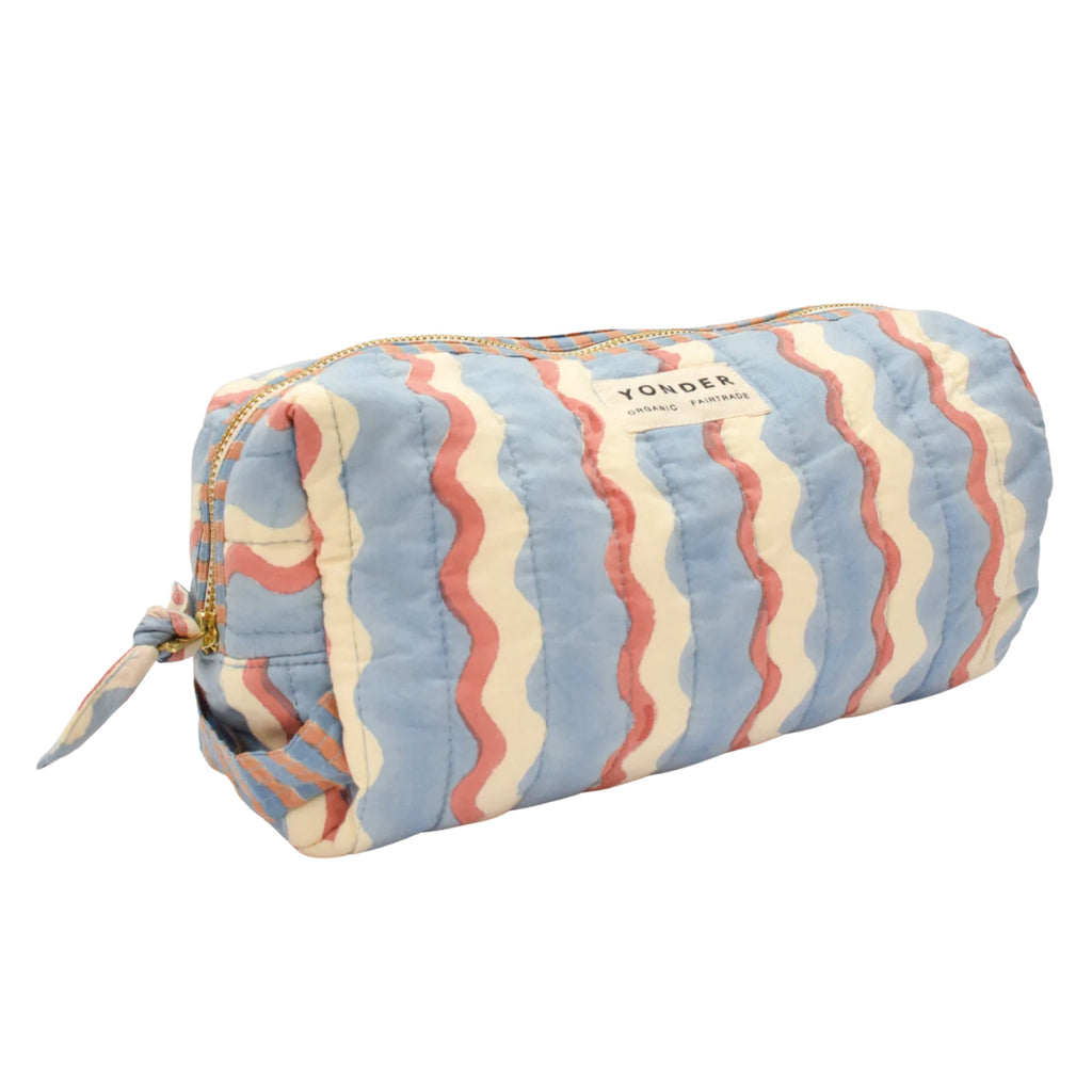 Quilted Wiggle Sky Wash Bag - Jo And Co Quilted Wiggle Sky Wash Bag - YONDER