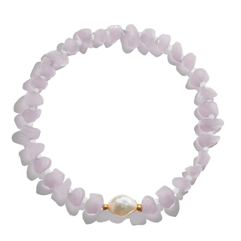 Rose Quartz & Pearl Crystal Bracelet - Jo And Co Tinkalink Rose Quartz & Pearl Crystal Bracelet - Tinkalink