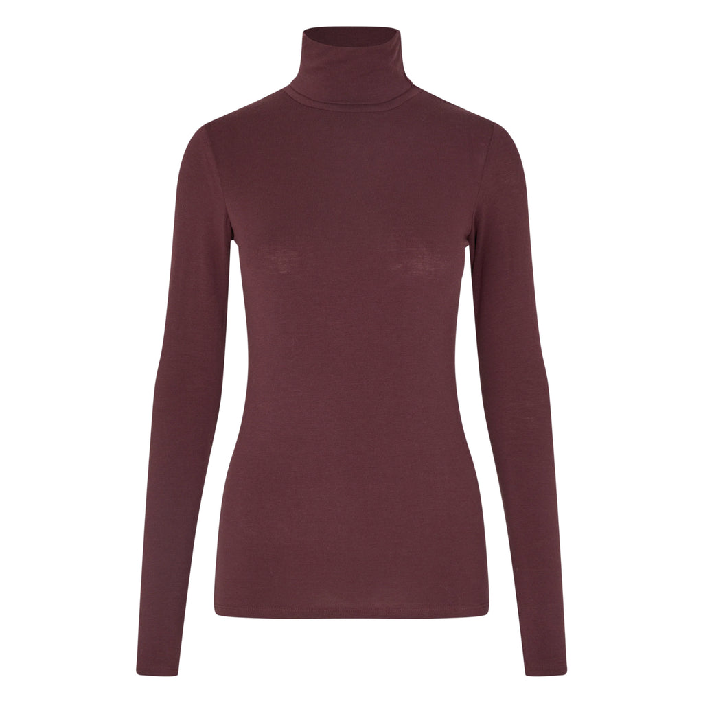 Purple merino turtle neck. 
Second Female Sassafras Matima Long Sleeve Top - Jo And Co Second Female Sassafras Matima Long Sleeve Top - Second Female