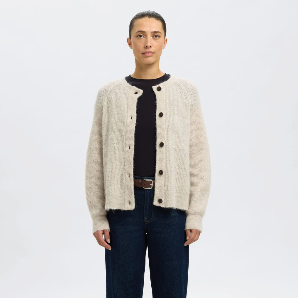 Selected Femme Birch Lulu Cardigan - Jo And Co Selected Femme Birch Lulu Cardigan - Selected Femme