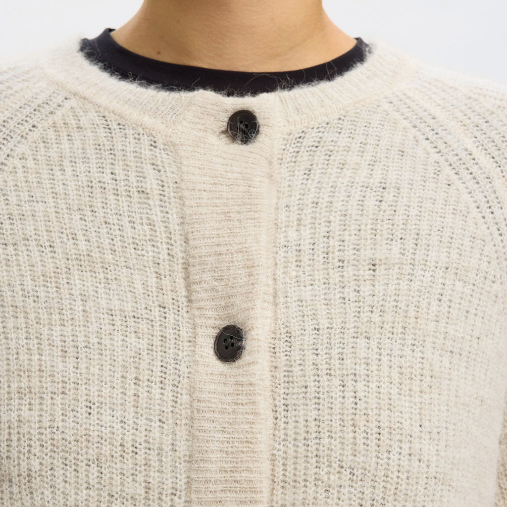 Selected Femme Birch Lulu Cardigan - Jo And Co Selected Femme Birch Lulu Cardigan - Selected Femme