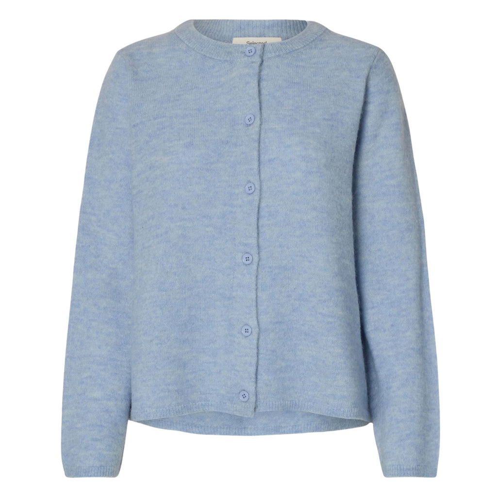 Selected Femme Cashmere Blue Lulu Cardigan - Jo And Co Selected Femme Cashmere Blue Lulu Cardigan - Selected Femme