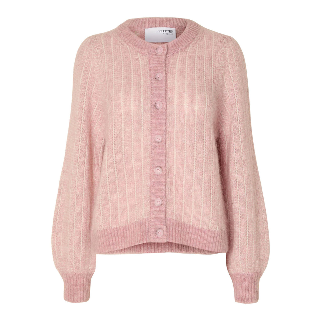 Selected Femme Mejse Pink Nectar Knit Cardigan