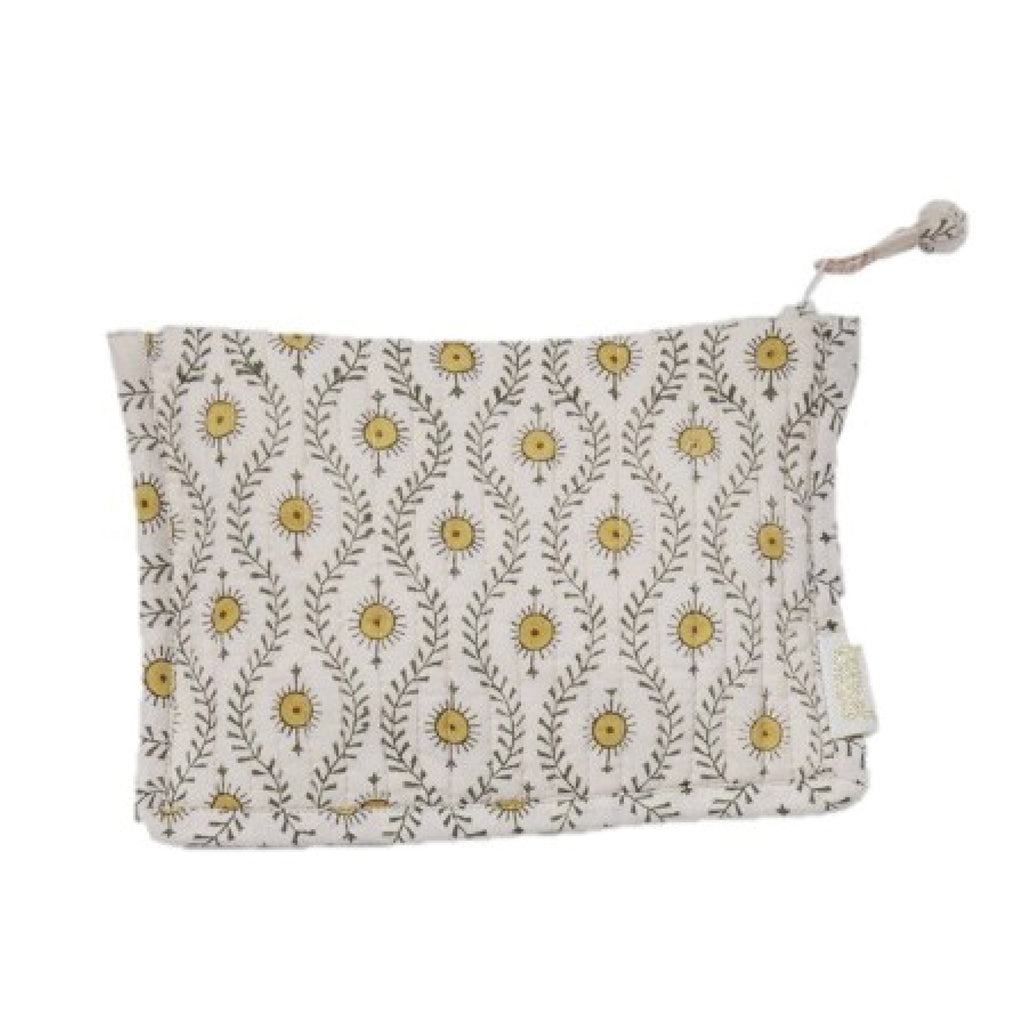 Serpentine Ecru Curry Small Pouch - Jo And Co Bonheur Du Jour Serpentine Ecru Curry Small Pouch - Bonheur Du Jour