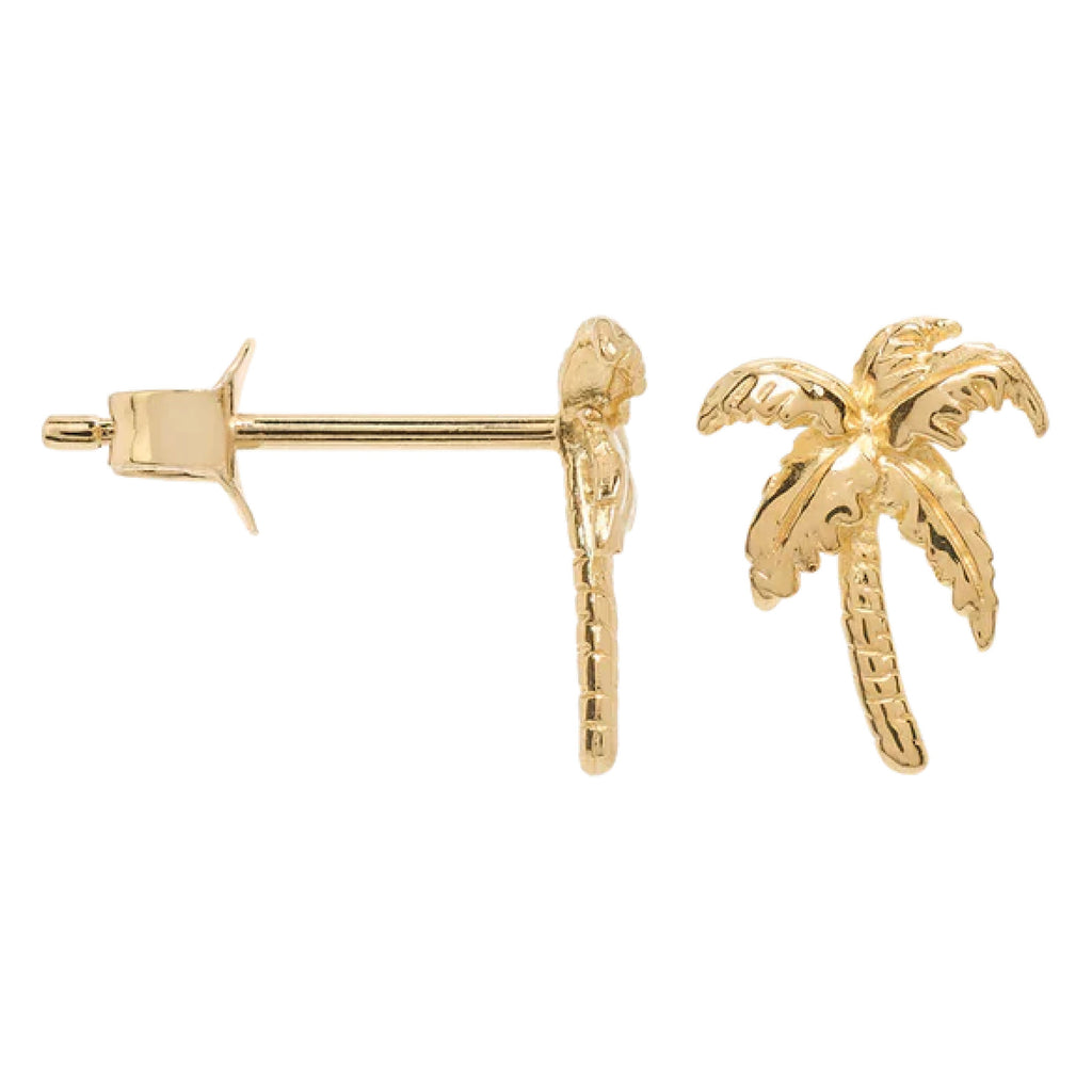 Gold palm tree earrings.
Palmier Stud Gold Plated Earrings - Jo And Co Palmier Stud Gold Plated Earrings - Anna + Nina