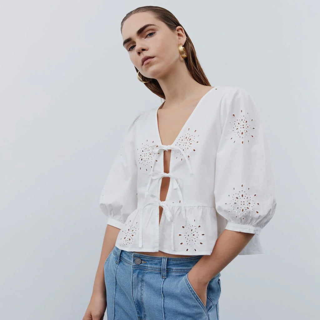 Sofie Schnoor Snow White Blouse - Jo And Co Sofie Schnoor Snow White Blouse - Sofie Schnoor