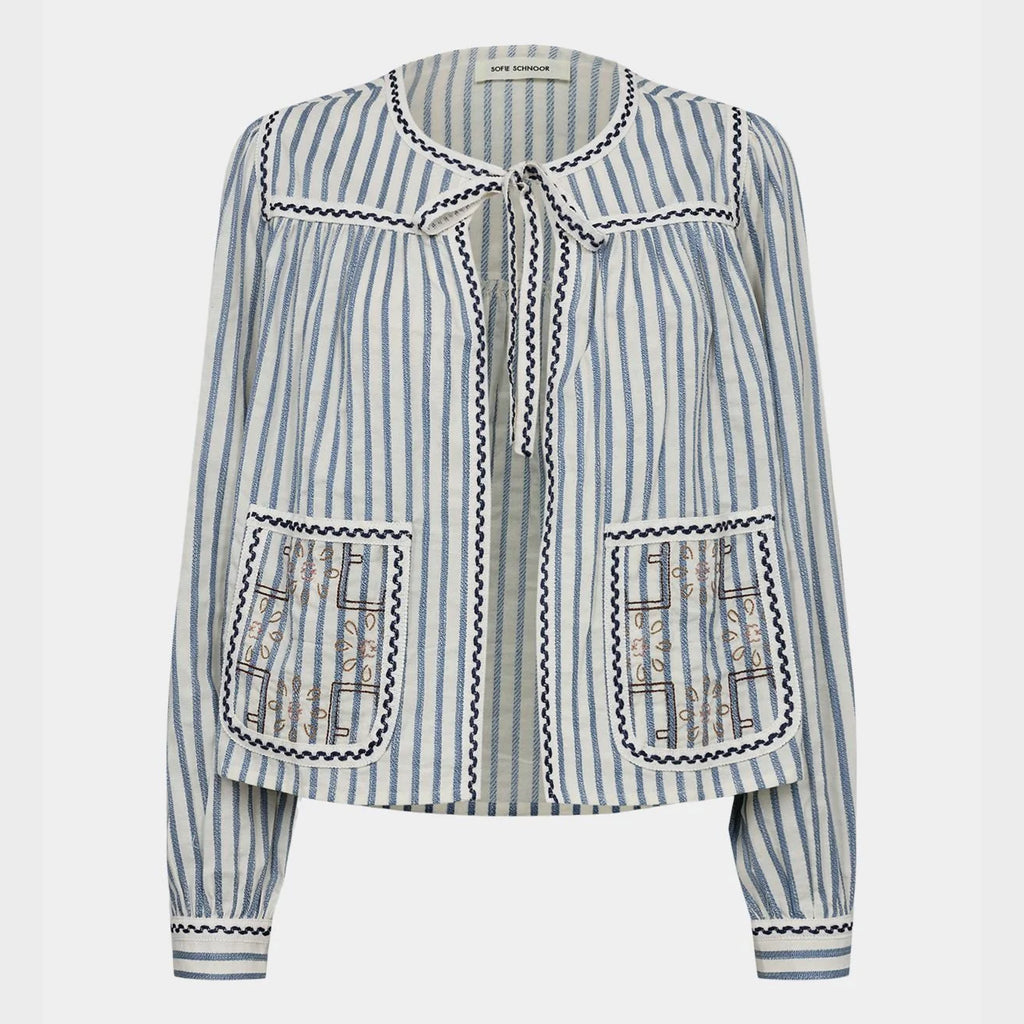 Sofie Schnoor Federal Blue Blouse - Jo And Co Sofie Schnoor Federal Blue Blouse - Sofie Schnoor