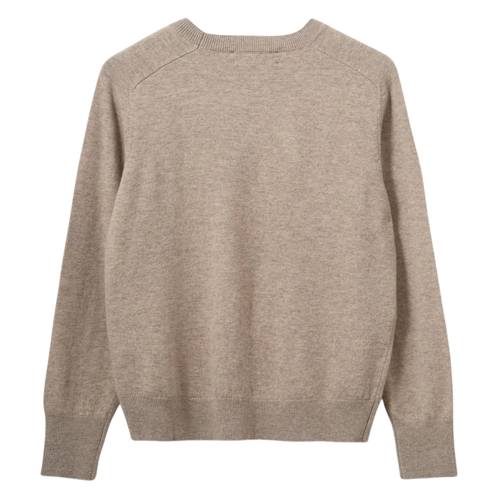 Brown melange sweater with long raglan sleeves, round neckline, ribbed trims and relaxed fit.
Sofie Schnoor Brown Melange Delia Knit - Jo And Co Sofie Schnoor Brown Melange Delia Knit - Sofie Schnoor